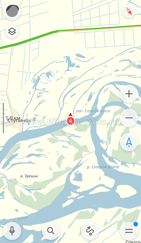 Место ловли сома